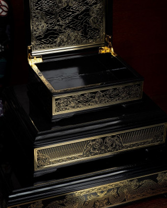 Tri Hita Kirana Decorative Box - Black